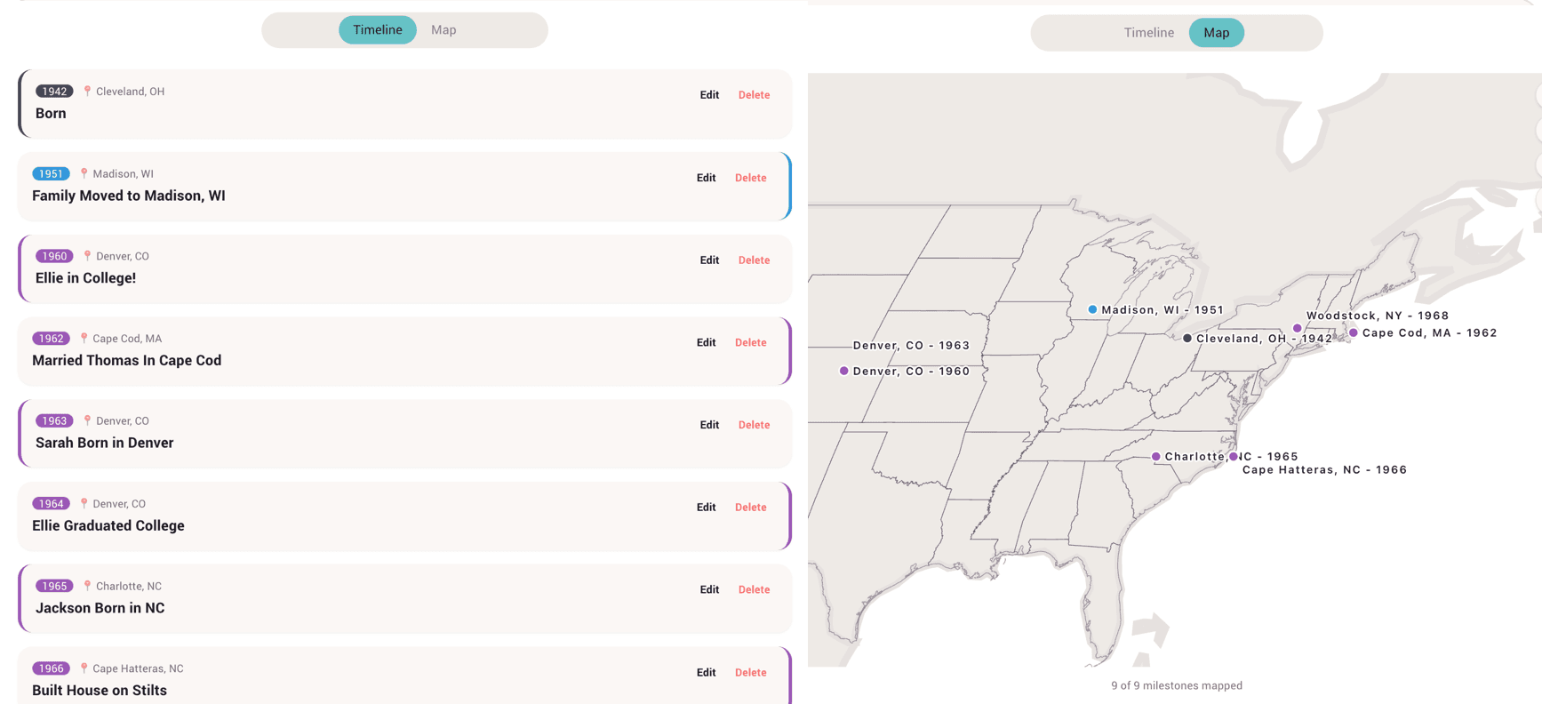 Free Timeline Map Builder