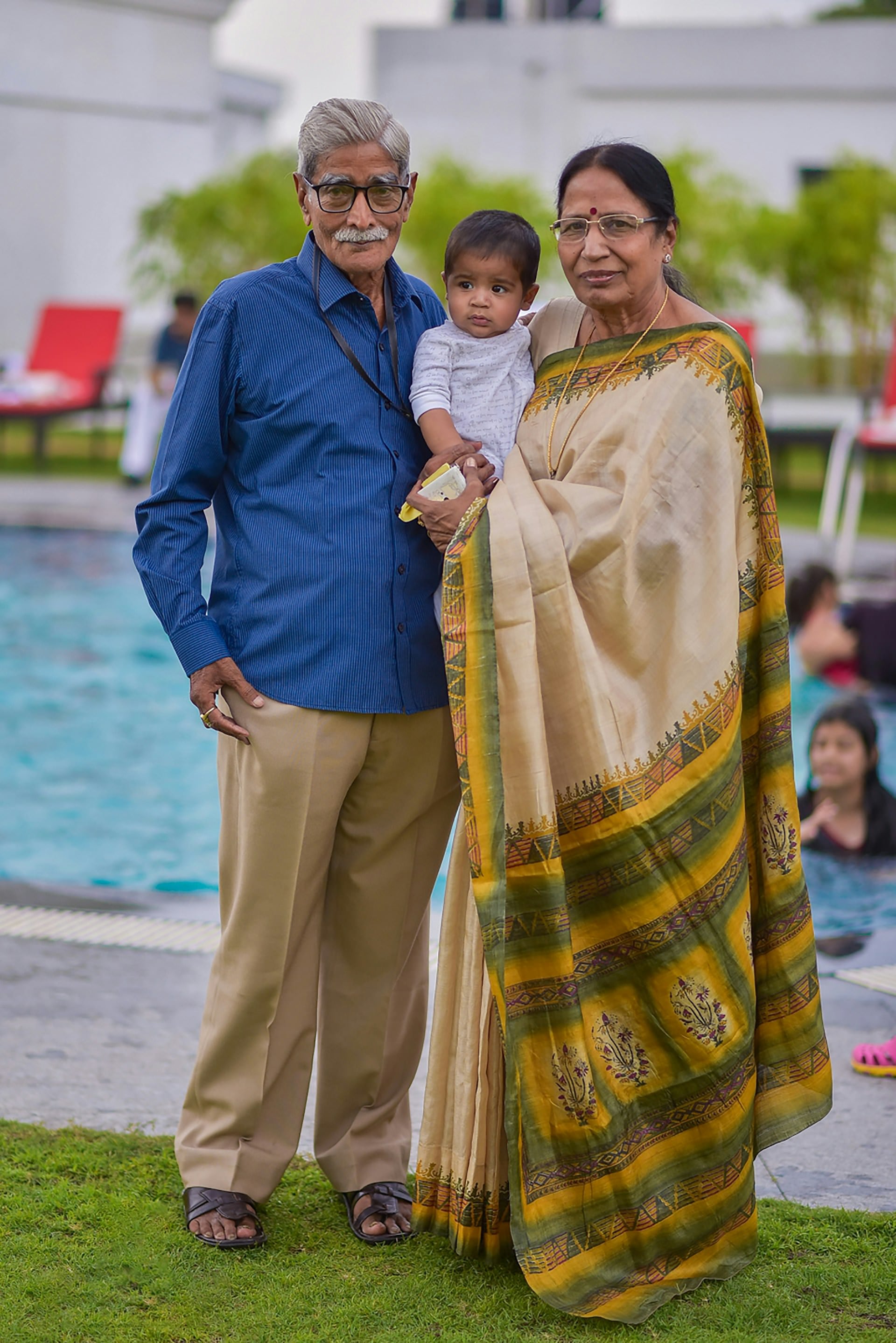 Grandmother and grandson